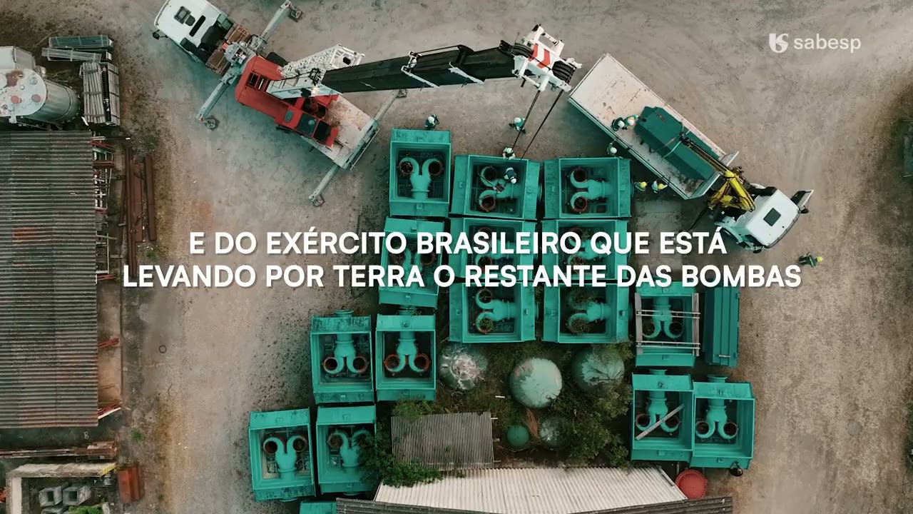 Sabesp envia bombas para o Rio Grande do Sul