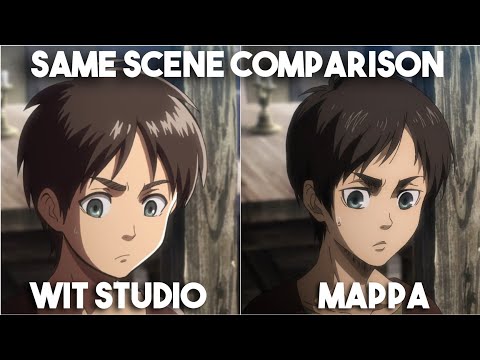 MAPPA vs Wit Studio Animation Comparison with same scene of Attack on Titan | Shingeki No Kyojin