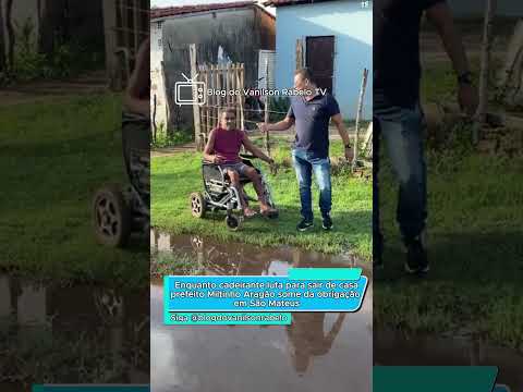 CADEIRANTE EXPÕE ABANDONO E FALTA DE ACESSIBILIDADE EM SÃO MATEUS DO MARANHÃO...