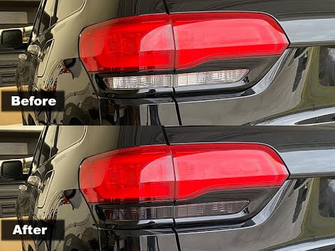 Tail Light, Bumper Reflector, & Third Brake light tint installation for 2014 + Jeep Grand Cherokee
