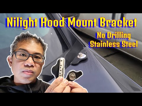 How to install Nilight Hood Mount Bracket 90025B