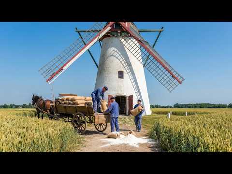 Before Electricity, Windmills Worked Like This!