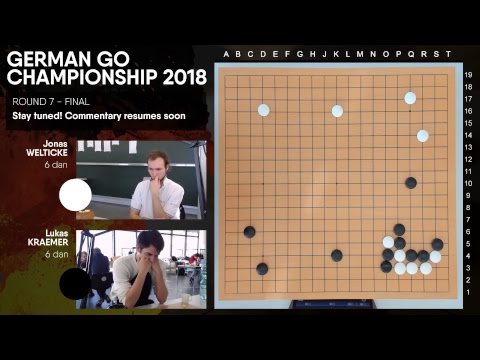 LIVE: 2018 German Go Championship - Grand Final: Lukas Kreamer vs. Jonas Welticke