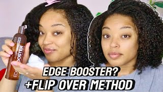Edge Booster First Impression + Flip Over Method Wash n Go Natural Hair