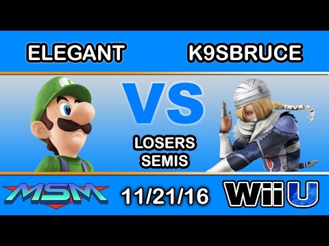 MSM 75 - eM | Elegant (Luigi) Vs. K9sbruce (Sheik) Losers Semis - Smash Wii U