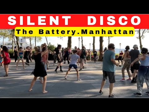 Silent Disco, Silent Dance Headphone Party, Mobile Clubbing, The Battery, Manhattan, New York City