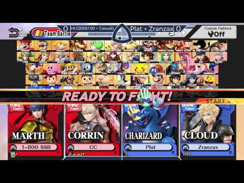 Sm4sh@Mines 43 - HLG|SSB100 + CasualJ Vs. Plat + Zranzax - Doubles Round Robin