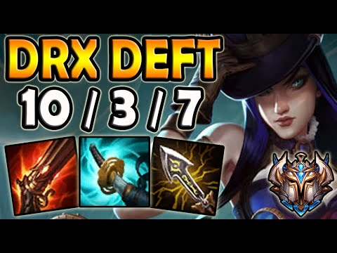 Deft CAITLYN vs XAYAH ADC - Lol Ranked Korea ✔️