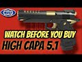 TM Tokyo Marui HI CAPA 5 1 GOLD Match HYPE Review Test