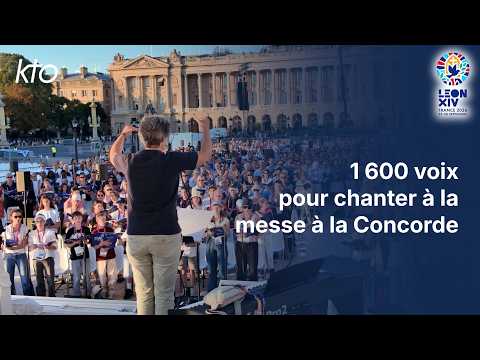1 600 voix pour chanter à la messe à la Concorde