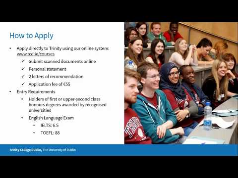 Nora Varga and Prof. Anil Kokaram discuss the MSc. in Electronic Information Eng