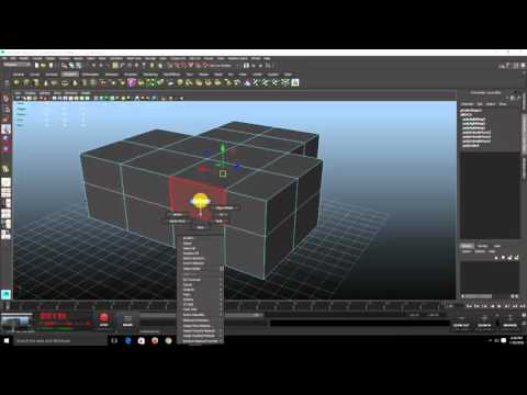 Maya Basic Polygon Modeling Tools