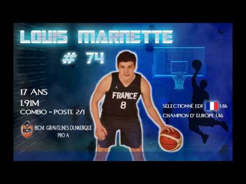Louis Marnette (2001) 2017/2018 Highlights BCM GRAVELINES DUNKERQUE