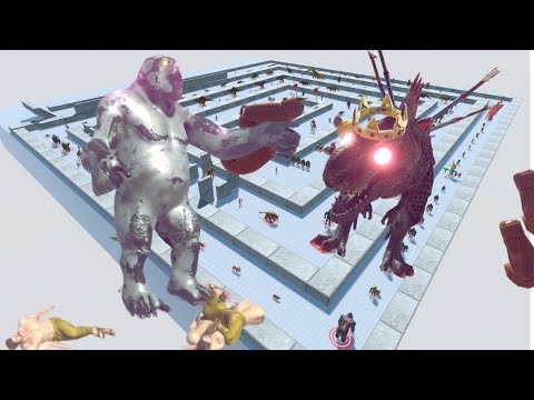 Goro The Giant Mutant Primates Death Run Fight Battle ARBS - Animal Revolt Battle Simulator