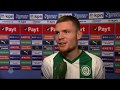 Django Warmerdam na 2-0 winst op sc Heerenveen: "Dit voelt heerlijk."