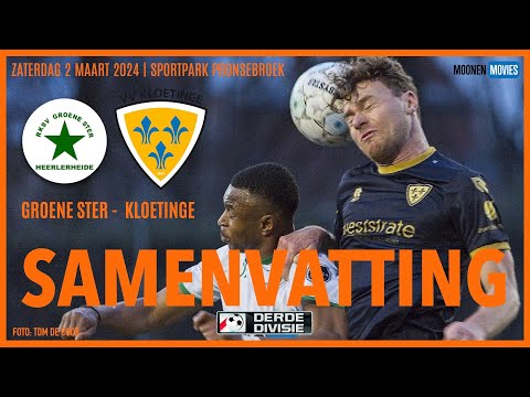 SAMENVATTING GROENE STER-KLOETINGE