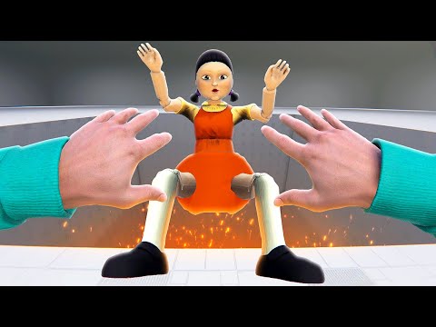 Throwing Squid Game Doll Into the ABYSS - Bonelab VR Mods