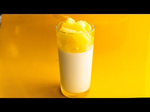 Easy to make Pineapple Panna Cotta