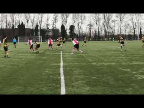 Wilhelmus JO17-1 - RKAVV JO17-1 tweede helft