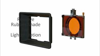 Bright Tangerine MISFIT ATOM 2-Stage Matte Box Kit with Three Bright Tangerine MISFIT ATOM 2-Stage Matte Box Kit with Three