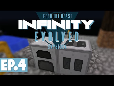 FTB INFINITY EVOLVED SKYBLOCK - BLAST FURNACE, WATER WHEEL & METAL FORMER #4 [Modded FTB Skyblock]