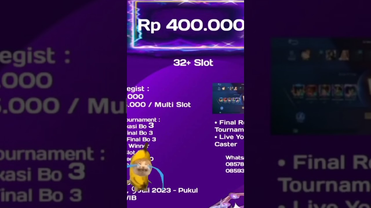 Tournament Online Mobile legends Room tournament yuu!! #games #tournament #viral #mobilelegends