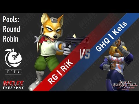 Eden - RG | RiK (Fox) vs. GHQ | Kels (Sheik) - SSBM - Singles Pools, Round Robin
