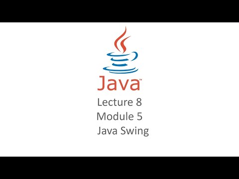 Lecture 8 Module 5 Java Swing