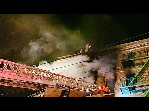 **2ND ALARM ON ARRIVAL** - FDNY BOX 3538 - FDNY BATTLING 2ND ALARM FIRE ON WEST 238TH STREET, BRONX.