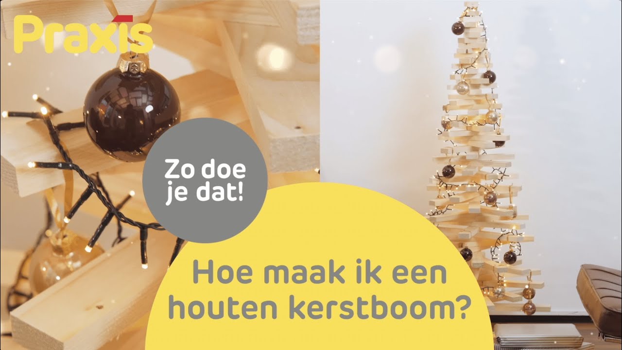 Hoe maak je een houten kerstboom?