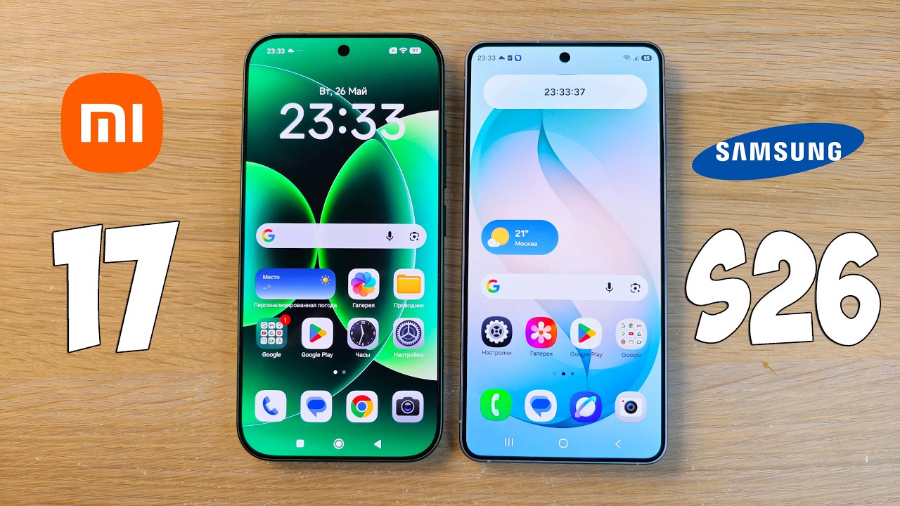 XIAOMI 17 VS SAMSUNG GALAXY S26 - СРАВНЕНИЕ МАЛЕНЬКИХ ФЛАГМАНОВ!