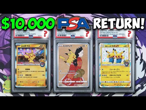 HUGE $10000 Pokemon Card PSA Return! (So many Pikachus...)