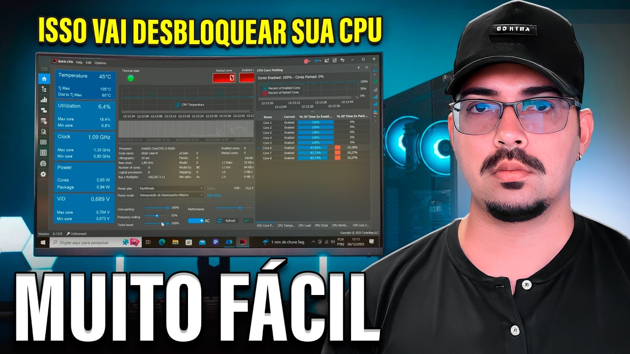 COMO Aumentar a Velocidade do Processador ao MÁXIMO (Quick CPU) ⚡
