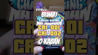 Opening our first 2 packs of Chaos Rising! Sana tinulog ko na nga lang. #pokemon #pokemontcg