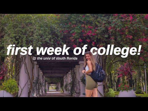 first week of college vlog @ usf! (sorority house life, media classes, flying drones)