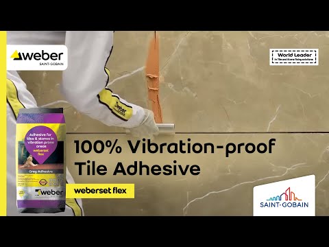 Weberset flex white improved tile adhesive, packaging size: ...