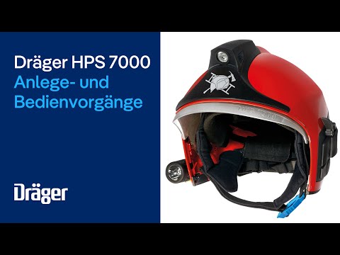 Feuerwehrhelm Dräger HPS 7000: Anlege- und Bedienvorgänge