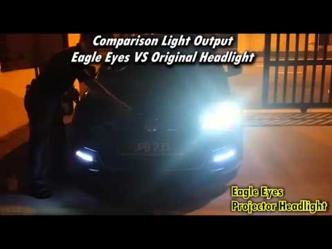 Comparison Light Output of Eagle Eyes Vs Original