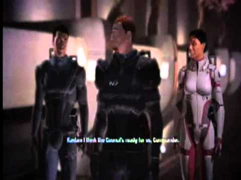 Mass Effect TolerantX Paragon Meeting the Council on Citadel.avi