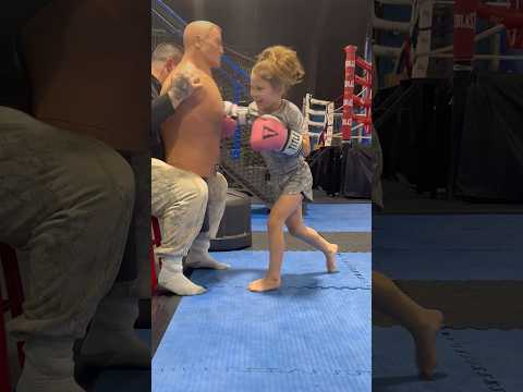 Boxing Like A Beast #lovelylucy #boxing #kids #fight #ufc #shorts