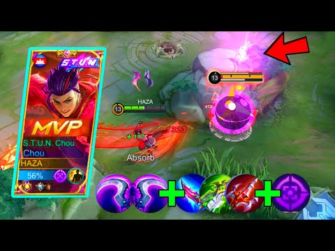 CHOU EMBLEM SET 2022 AND BUILD FOR NEW SEASON 25 | CHOU NEW META GAMEPLAY - Mobile Legends