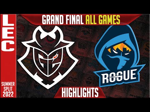 G2 vs RGE Highlights ALL GAMES | Playoffs Grand Final LEC Summer 2022 | G2 Esports vs Rogue