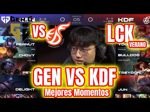 GEN vs KDF: The Amazing Peanut Sejuani Plays