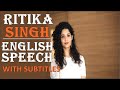 Impeccable English Speeches RITIKA SINGH Saala Khadoos English Speech With Subtitles