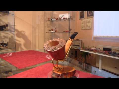 Pipa in radica half bent freehand - www.paronellipipe.it