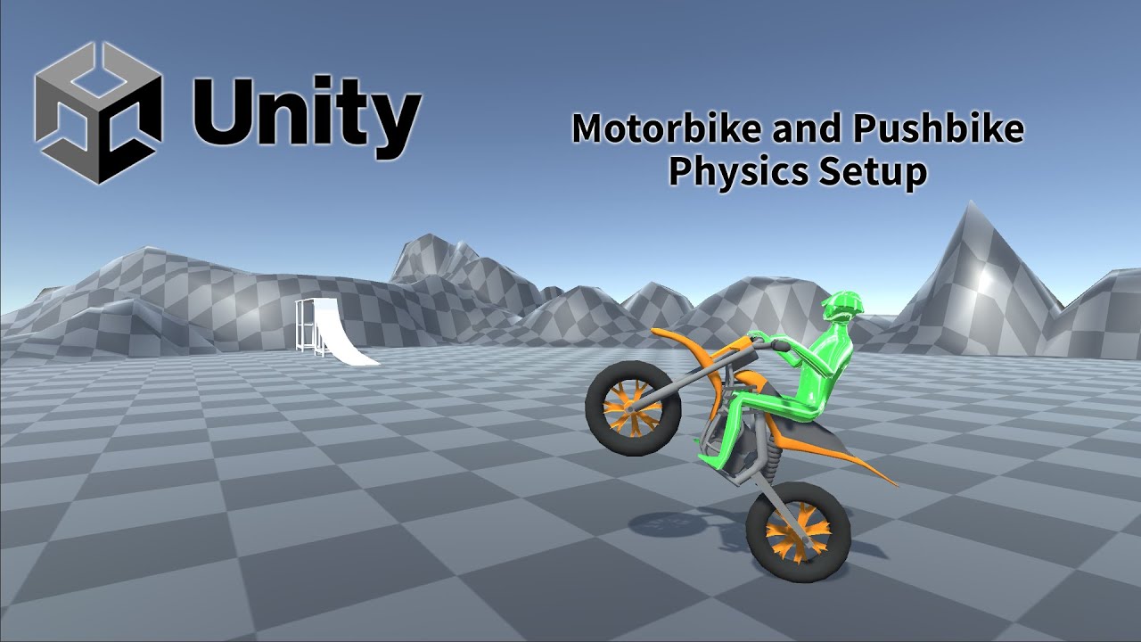 How to Make Motorbikes and Push Bike Physics in Unity Tutorial