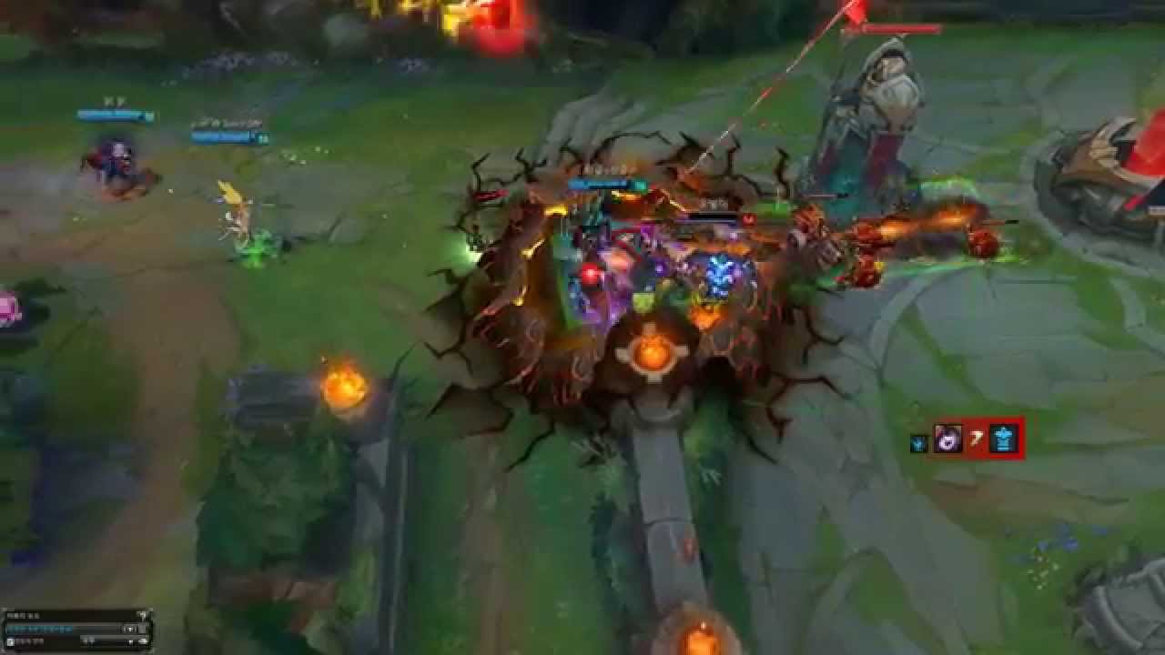 Liên Minh Huyền Thoại: pha thủ + push nhà trên cả tuyệt vời