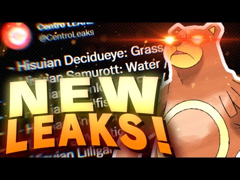 NEW Potential Pokemon Legends Arceus POKEDEX LEAK! (New Starter Pokemon Typings & Forms + More)