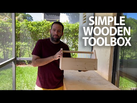 SIMPLE WOODEN TOOL BOX FOR BEGINNERS DIY WEEKEND PROJECT | Ale's Everyday