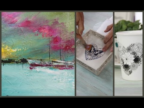 ManosalaObraTv - Programa 29 - Pintar Cuadros - Calcos Vitrificables -